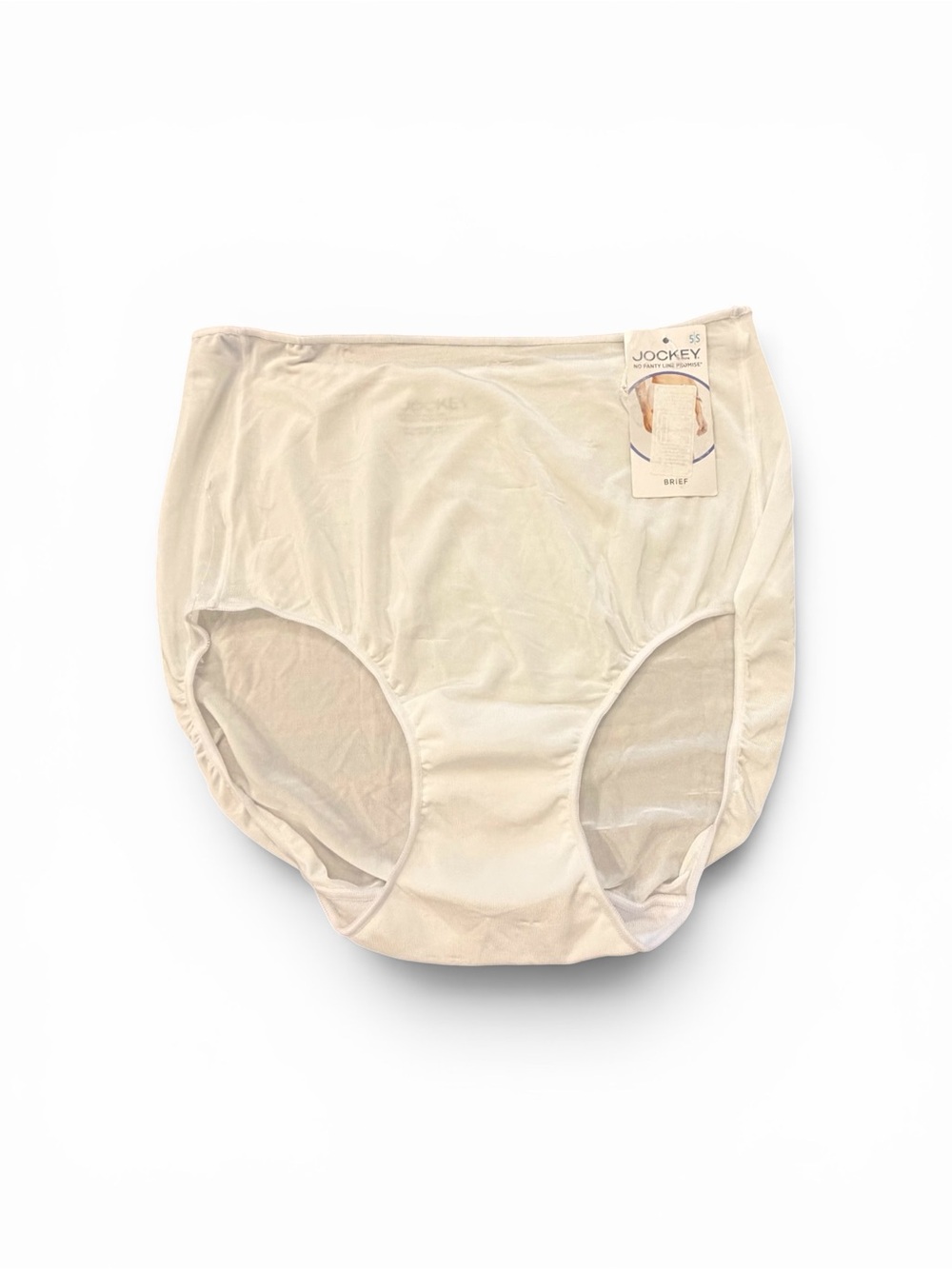 Jockey Women's Microfiber Stretch Brief Underwear White 1 Pk NEW $30 5 Small